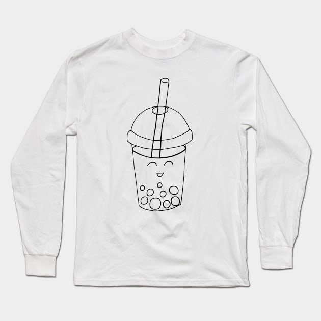 Bubble Tea Long Sleeve T-Shirt by Sloth Station